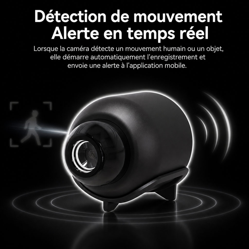Mini Caméra X5 HD 1080P – Surveillance WiFi Discrète & Vision Nocturne