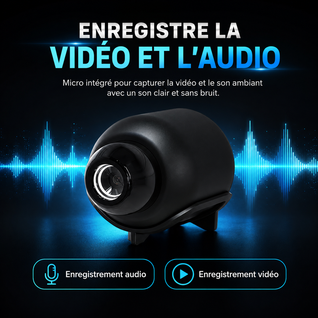 Mini Caméra X5 HD 1080P – Surveillance WiFi Discrète & Vision Nocturne