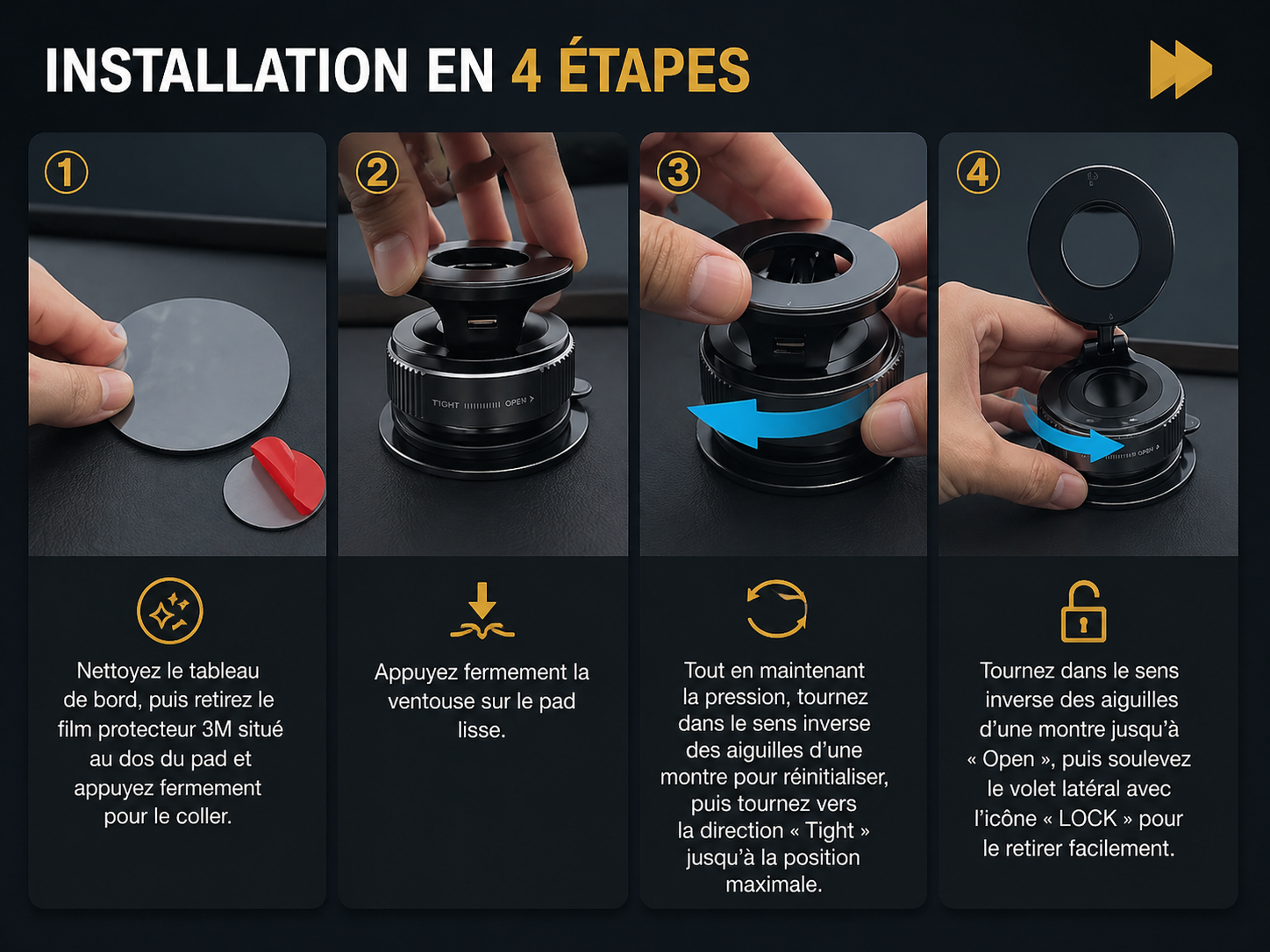 Le Support Téléphone 360° Magnétique – Fixation Puissante & Liberté Totale