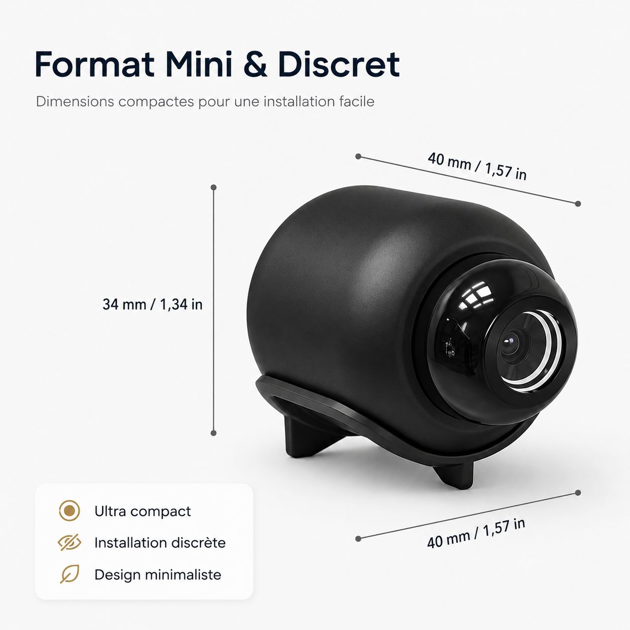 Mini Caméra X5 HD 1080P – Surveillance WiFi Discrète & Vision Nocturne