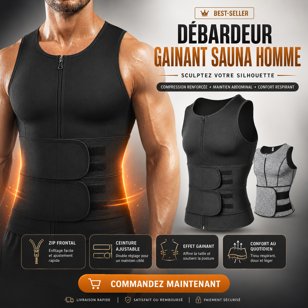 Débardeur Gainant Homme – Effet Sculptant & Maintien Confortable